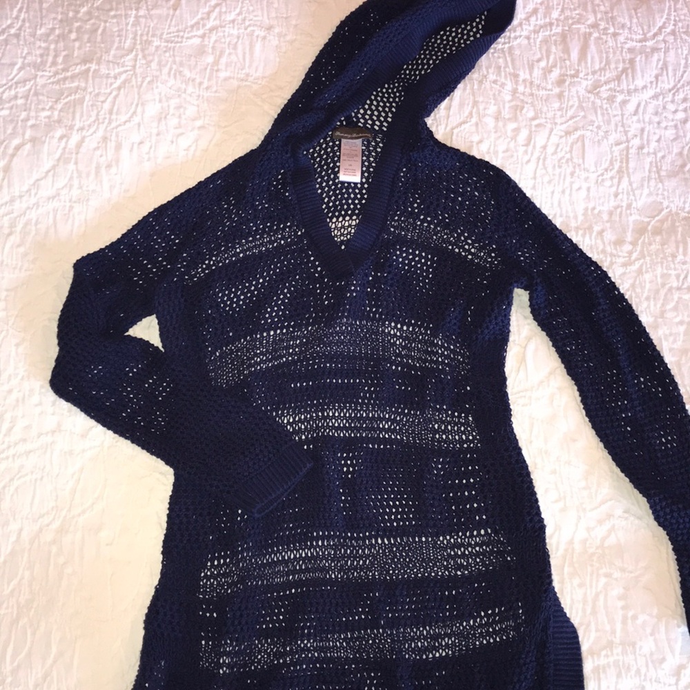 Tommy Bahama mesh sweater/coverup